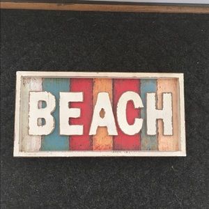 Beach sign wall decoration